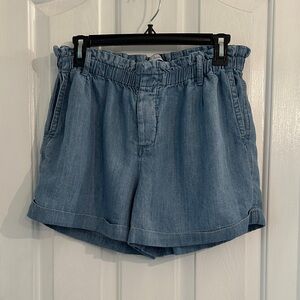 Rails High Waist Denim Shorts in Soft Blue